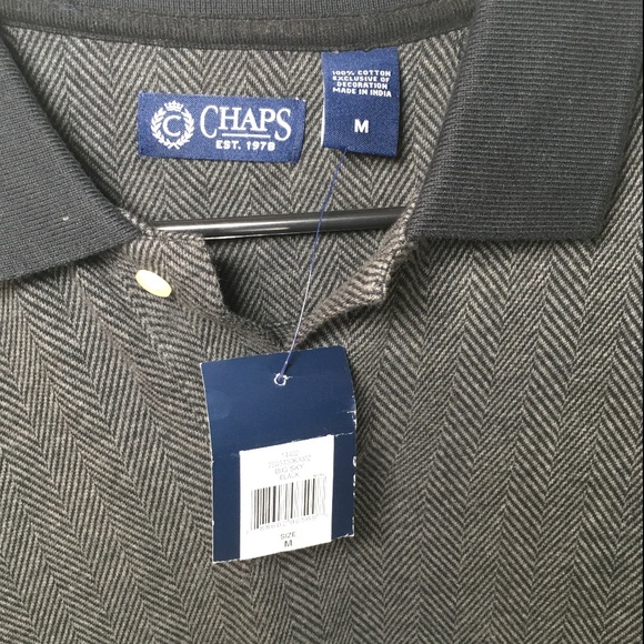 NWT Chaps Long Sleeved Collared Shirt Sz Med ST31 - Picture 2 of 4